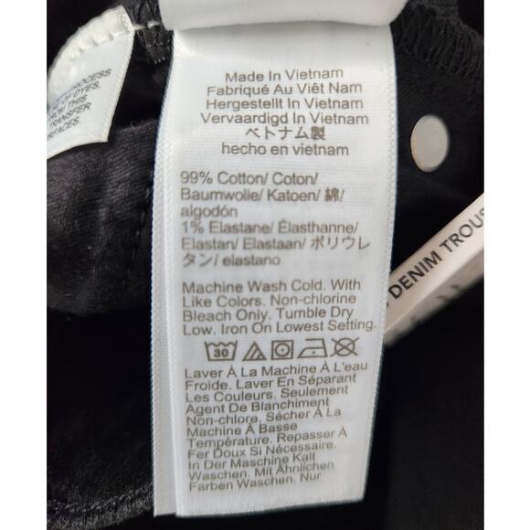 NWT J. Crew Denim Trouser In 1996 Semi-Stretch Women's Jeans Black 28T - Picture 12 of 13